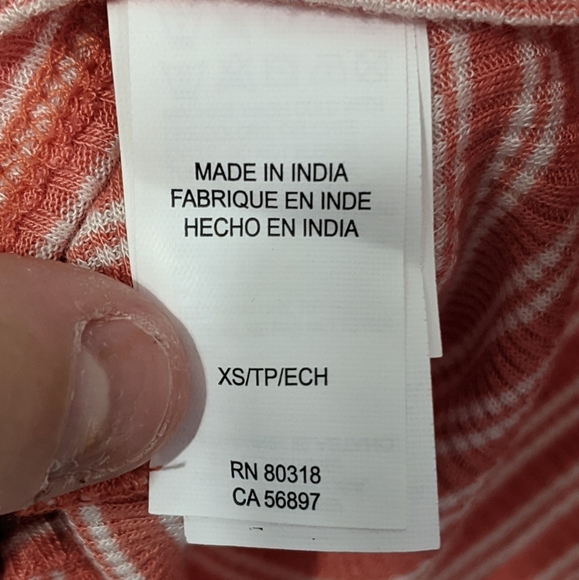 Lucky Brand Striped Faux Tuck Tank - Picture 3 of 4